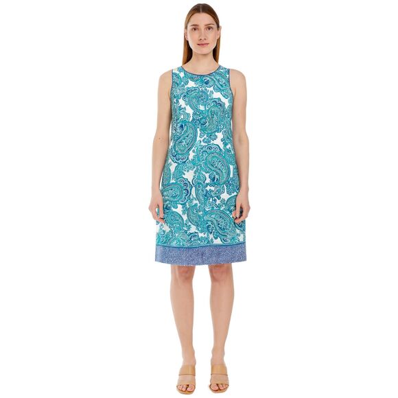 Ann Taylor Dresses & Skirts - Ann Taylor Women's green white pencil dress size 6 career office professional